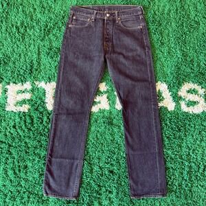 Levi's 501 Jeans Men's W32 L32 Button Fly Black Wash Denim Straight Leg
